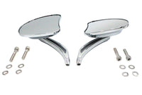 HARLEY Mini Tapered Spiegelset mit kurzem geschlitztem Vorbau, passend für alle Modelle ab 1965, für links und rechts