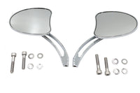 HARLEY Mini Tapered Spiegel-Set mit langem geschlitztem Arm, passend für alle Modelle von 1965 bis heute, für linke und rechte Seite