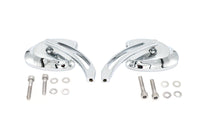 HARLEY Mini Tapered Spiegel-Set mit langem geschlitztem Arm, passend für alle Modelle von 1965 bis heute, für linke und rechte Seite
