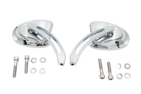 HARLEY Mini Tapered Spiegel-Set mit langem geschlitztem Arm, passend für alle Modelle von 1965 bis heute, für linke und rechte Seite