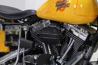HARLEY Black Wyatt Gatling Luftfilter-Baugruppe passend für 1993-2007 FXST, 1993-2007 FXD,