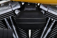 HARLEY Black Wyatt Gatling Luftfilter-Baugruppe passend für 1993-2007 FXST, 1993-2007 FXD,