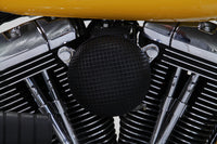 HARLEY Schwarzer Wyatt Gatling Luftfilterbaugruppe Passend für 1993-2007 FXST, 1993-2007 FXD,