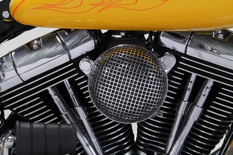 HARLEY Chrom Wyatt Gatling Luftfilterbaugruppe passend für 1993-2007 FXST, 1993-2007 FXD,