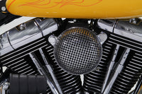HARLEY Chrom Wyatt Gatling Luftfilterbaugruppe passend für 1993-2007 FXST, 1993-2007 FXD,