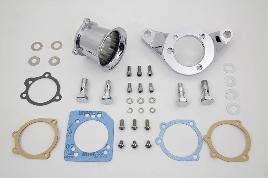 HARLEY Chrom Wyatt Gatling Velocity Stack Baugruppe passend für 1993-2007 FXST, 1993-2007 FXD,