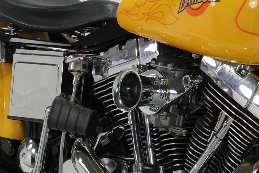 HARLEY Chrom Wyatt Gatling Velocity Stack Baugruppe passend für 1993-2007 FXST, 1993-2007 FXD,