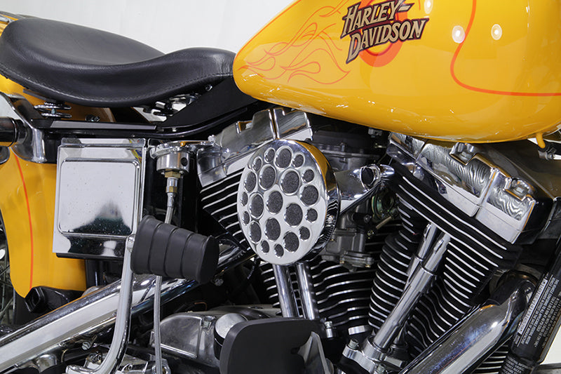 HARLEY Chrom Wyatt Gatling Luftfiltergehäuse passend für 1993-2007 FXD,