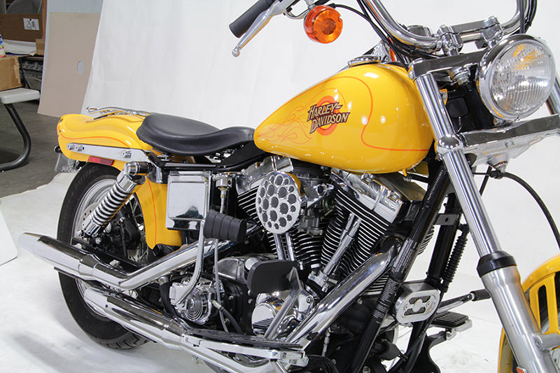 HARLEY Chrom Wyatt Gatling Luftfiltergehäuse passend für 1993-2007 FXD,