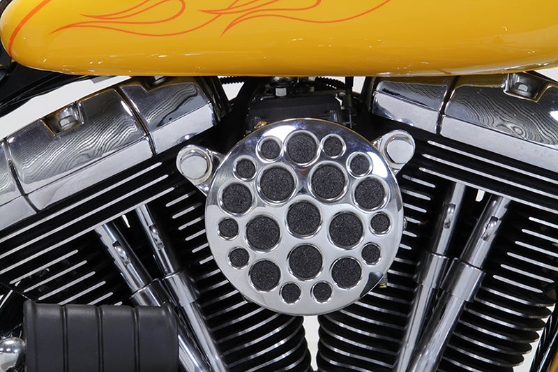 HARLEY Chrom Wyatt Gatling Luftfiltergehäuse passend für 1993-2007 FXD,