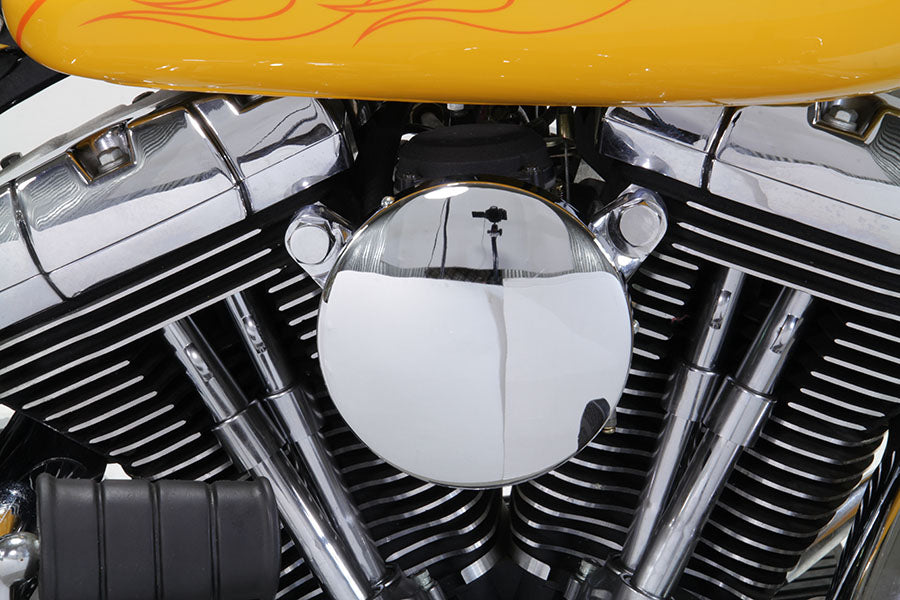 HARLEY Chrom Wyatt Gatling Luftfilterbaugruppe passend für 1993-2007 FXST, 1993-2007 FXD,