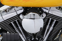 HARLEY Chrom Wyatt Gatling Luftfilterbaugruppe passend für 1993-2007 FXST, 1993-2007 FXD,