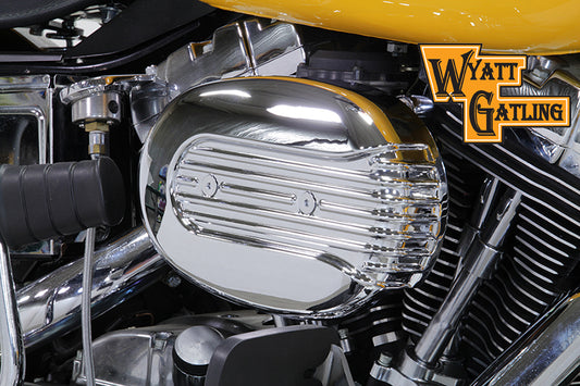 HARLEY Chrom Wyatt Gatling Luftfilter-Baugruppe passend für 1993-2007 FXST, 1993-2007 FXD,