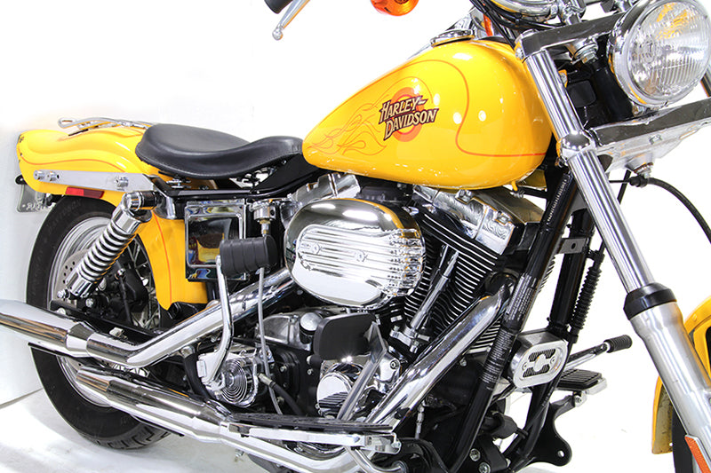 HARLEY Chrom Wyatt Gatling Luftfilter-Baugruppe passend für 1993-2007 FXST, 1993-2007 FXD,