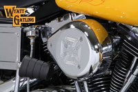 HARLEY Chrome Wyatt Gatling Luftfilter-Baugruppe passend für 1993-2007 FXST, 1993-2007 FXD,