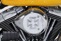 HARLEY Chrome Wyatt Gatling Luftfilter-Baugruppe passend für 1993-2007 FXST, 1993-2007 FXD,