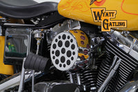 HARLEY Chrom Wyatt Gatling Luftfilter-Baugruppe passend für 1993-2007 FXST, 1993-2007 FXD,