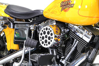 HARLEY Chrom Wyatt Gatling Luftfilter-Baugruppe passend für 1993-2007 FXST, 1993-2007 FXD,