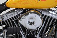 HARLEY Chrom Wyatt Gatling Luftfilterbaugruppe passend für 1993-2007 FXST, 1993-2007 FXD,