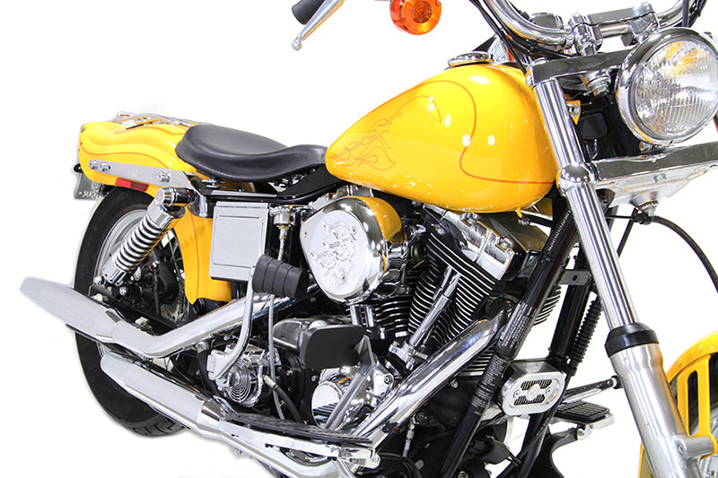 HARLEY Chrom Wyatt Gatling Luftfilter-Baugruppe passend für 1993-2007 FXST, 1993-2007 FXD,