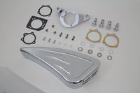HARLEY Chrom Wyatt Gatling Luftfiltergehäuse passt für 1993-2007 FXST, 1993-2007 FXD,