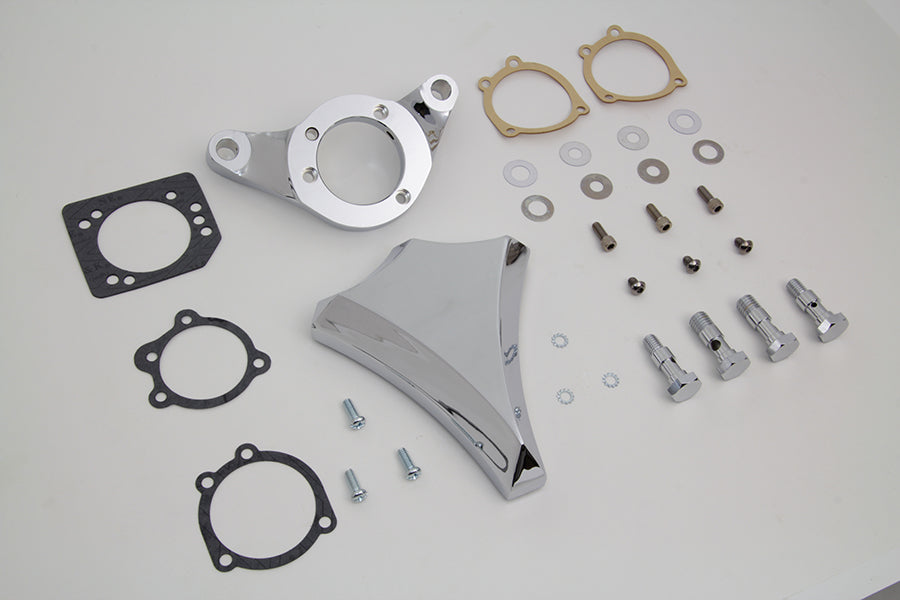 HARLEY Chrom Wyatt Gatling Luftfilter-Baugruppe passend für 1993-2007 FXST, 1993-2007 FXD,