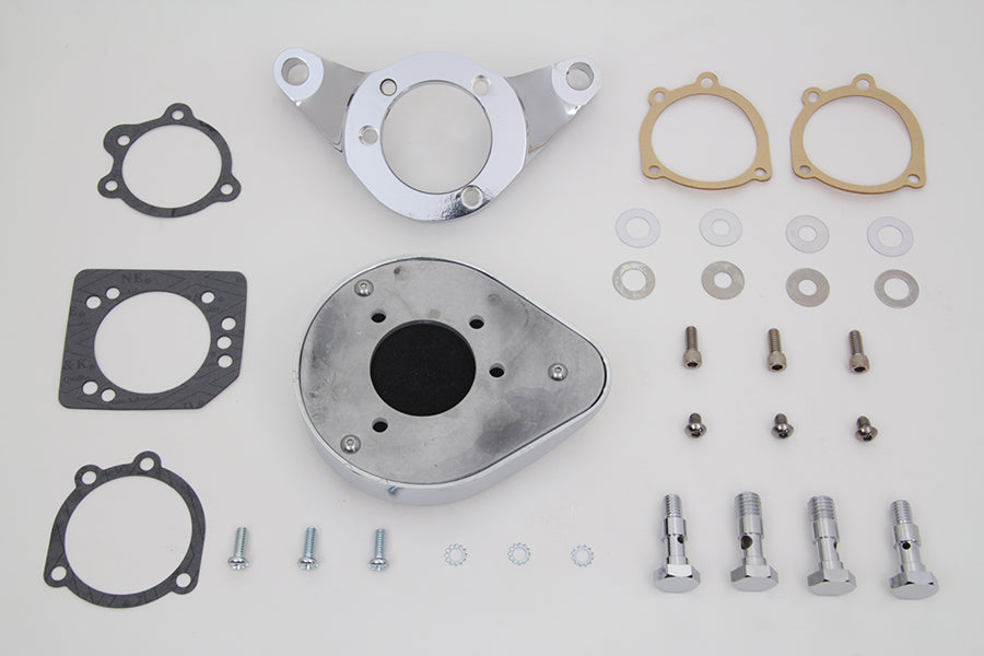 HARLEY Chrom Wyatt Gatling Luftfilter-Baugruppe passt für 1993-2007 FXST, 1993-2007 FXD,