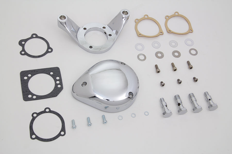 HARLEY Chrom Wyatt Gatling Luftfilter-Baugruppe passt für 1993-2007 FXST, 1993-2007 FXD,