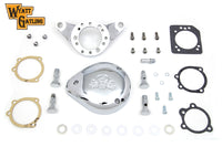 HARLEY Chrom Wyatt Gatling Luftfilter-Baugruppe passend für 1993-2007 FXST, 1993-2007 FXD,
