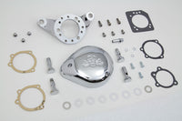 HARLEY Chrom Wyatt Gatling Luftfilter-Baugruppe passend für 1993-2007 FXST, 1993-2007 FXD,