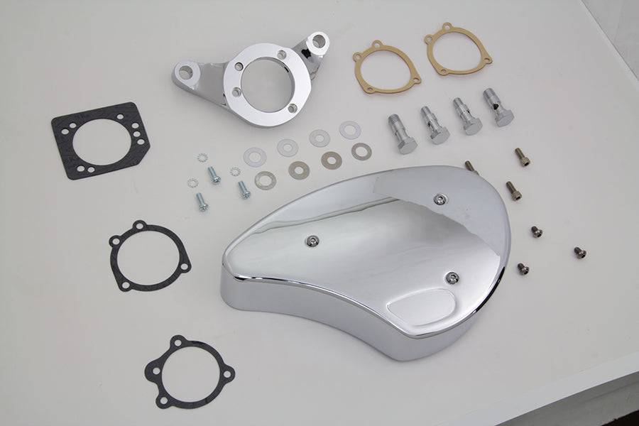 HARLEY Chrom Wyatt Gatling Luftfilter-Baugruppe passend für 1993-2007 FXST, 1993-2007 FXD,
