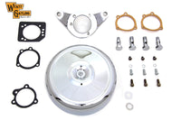 HARLEY Chrom Wyatt Gatling Luftfilter-Baugruppe passend für 1993–2007 FXST, 1993–2007 FXD,