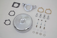 HARLEY Chrom Wyatt Gatling Luftfilter-Baugruppe passend für 1993–2007 FXST, 1993–2007 FXD,