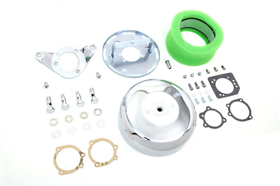 HARLEY Chrome Wyatt Gatling Luftfilterbaugruppe passend für 1993-2007 FXST, 1993-2007 FXD,