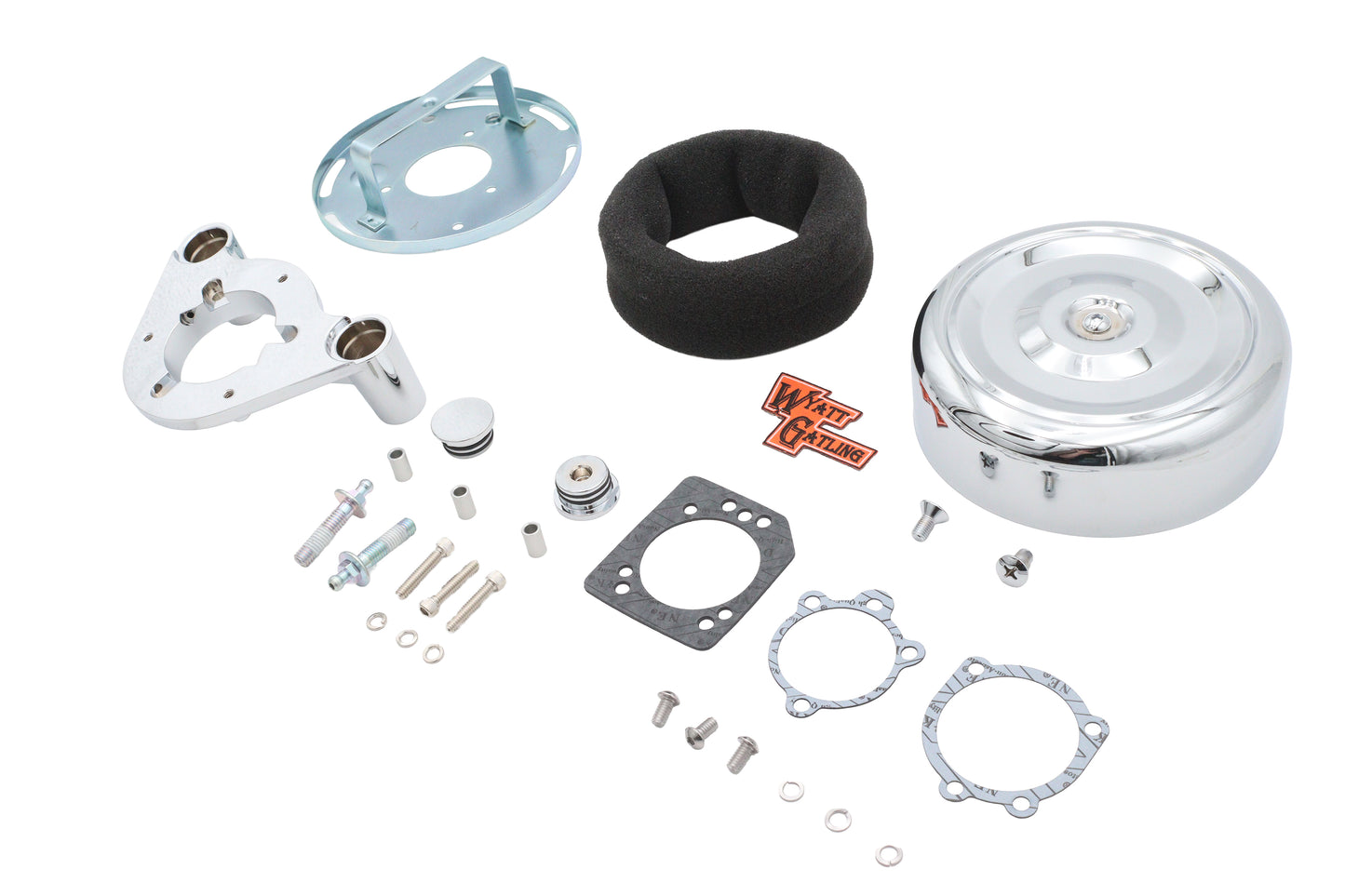 HARLEY 7 Zoll Retro Luftfilter Baugruppe Chrom Passend für 2008-2016 FLT, 2016-2017 FLST, 2016-2017 FX