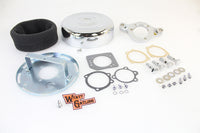 HARLEY 8 Zoll runder Luftfilter Chrom, passend für 1993-2007 FLT, 1993-2007 FXST,