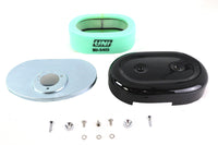 HARLEY Ovaler Luftfilterkasten schwarz Passend für 1972-1984 FL, 1972-1984 FX, 1972-1987 XL,