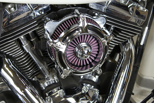 HARLEY Exposed Filter Luftfilter-Kit Chrom Passend für 2008-2016 FLT, 2008-2016 FLHTCUTG, 2016-2017 F