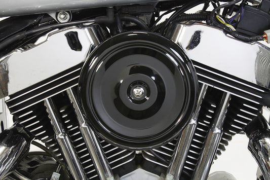 HARLEY Black Wyatt Gatling Luftfilter-Baugruppe passend für XL ab Bj. 1991