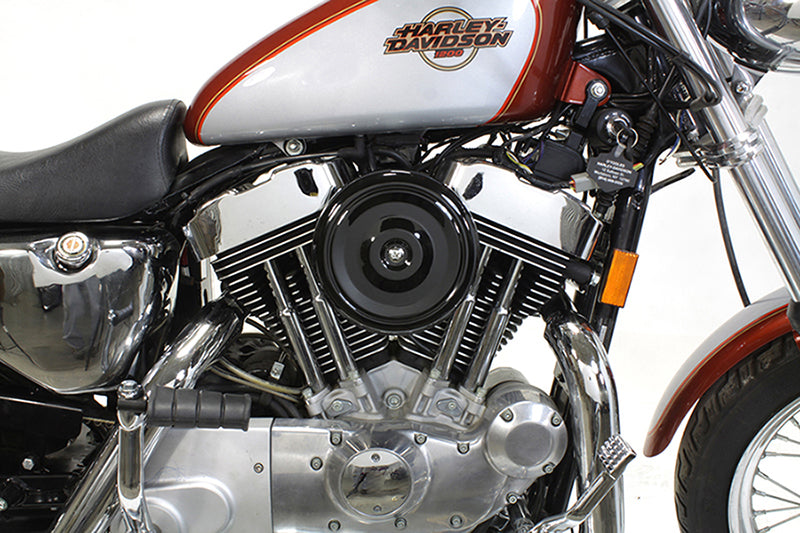 HARLEY Black Wyatt Gatling Luftfilter-Baugruppe passend für XL ab Bj. 1991