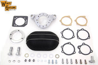 HARLEY Black Wyatt Gatling Luftfilterbaugruppe passend für XL ab Baujahr 1991,