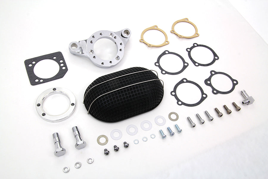 HARLEY Black Wyatt Gatling Luftfilterbaugruppe passend für XL ab Baujahr 1991,