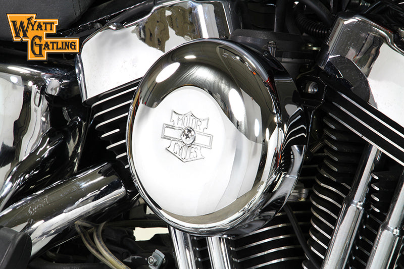 HARLEY Verchromter Wyatt Gatling Luftfilter für XL Modelle ab 1991,