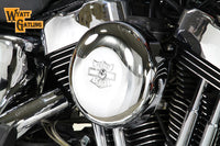 HARLEY Verchromter Wyatt Gatling Luftfilter für XL Modelle ab 1991,