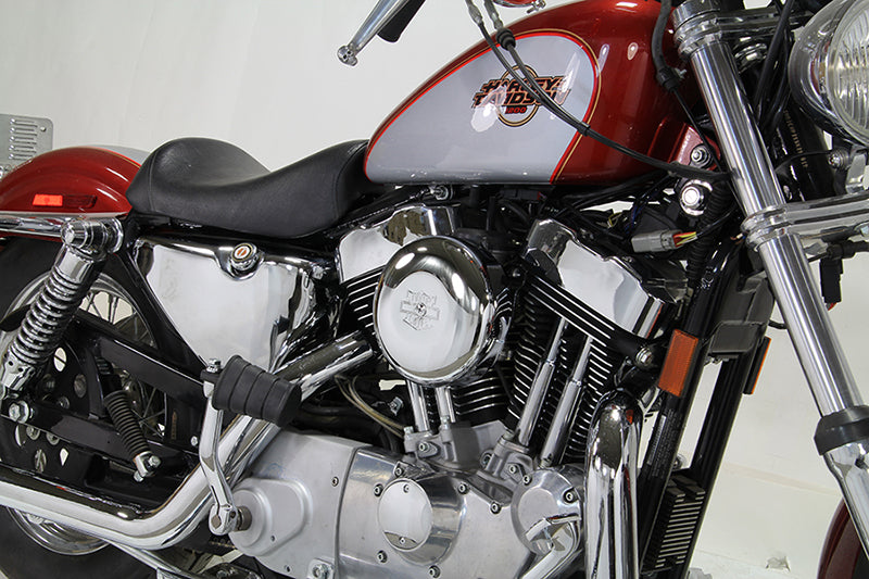 HARLEY Verchromter Wyatt Gatling Luftfilter für XL Modelle ab 1991,