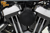 HARLEY Black Wyatt Gatling Luftfilterbaugruppe Passend für 1991-UP XL, 1972-1984 FL, 1972-1984 FX, 1