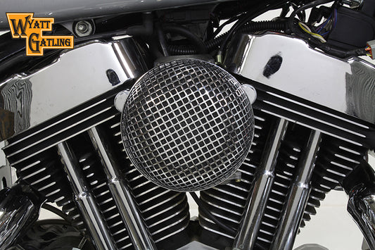 HARLEY Chrom Wyatt Gatling Luftfiltergehäuse passt für XL Modelle ab Baujahr 1991,
