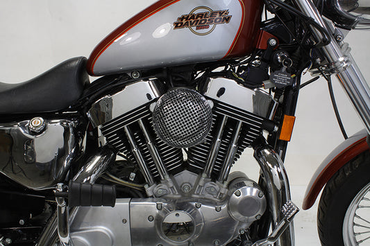 HARLEY Chrom Wyatt Gatling Luftfiltergehäuse passt für XL Modelle ab Baujahr 1991,