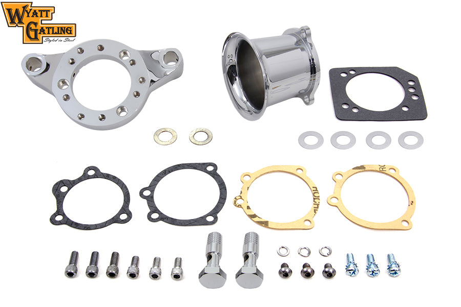 HARLEY Chrom Wyatt Gatling Velocity Stack Baugruppe passend für XL ab Bj. 1991,
