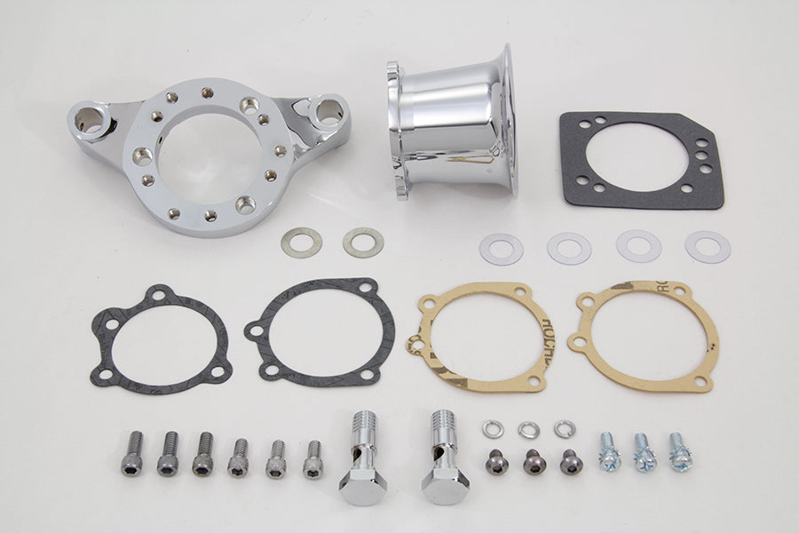 HARLEY Chrom Wyatt Gatling Velocity Stack Baugruppe passend für XL ab Bj. 1991,
